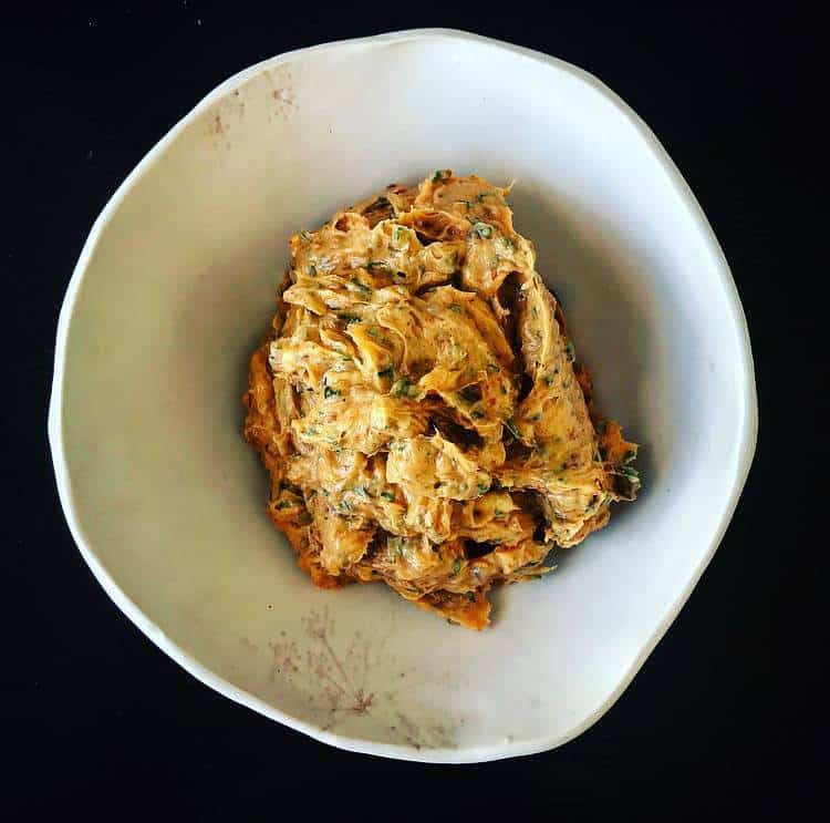 Anchovy compound butter AnotherFoodBlogger