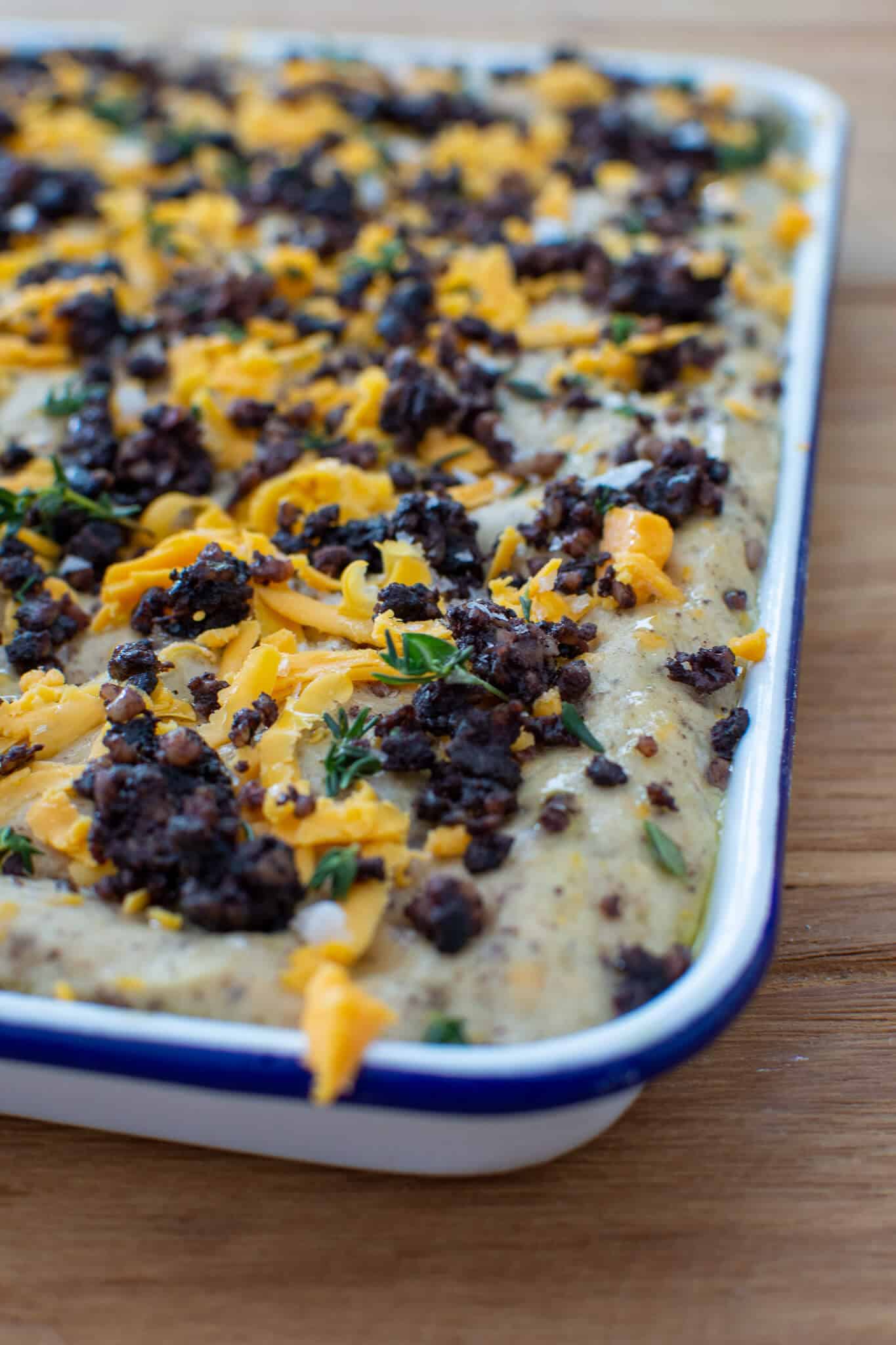 Clonakilty Black Pudding Focaccia - AnotherFoodBlogger