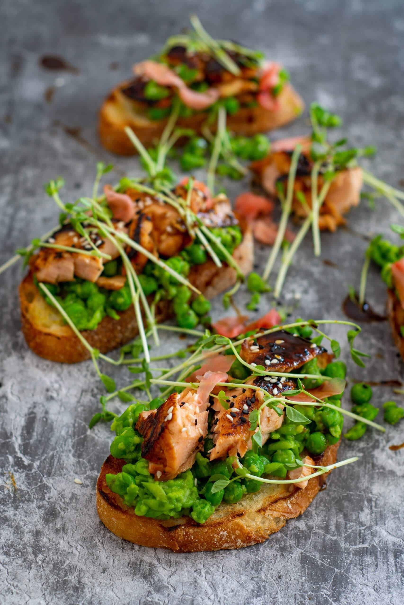 Pan-Fried Teriyaki Salmon On Toast - AnotherFoodBlogger