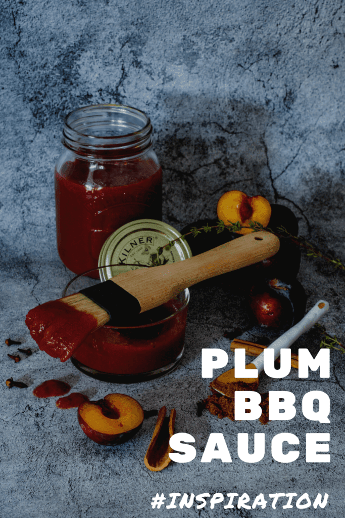 plums, spices and plum bbq sauce