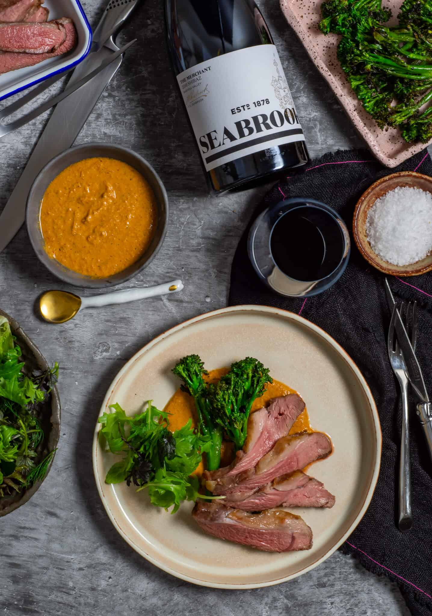 BBQ Lamb & Romesco Sauce - AnotherFoodBlogger
