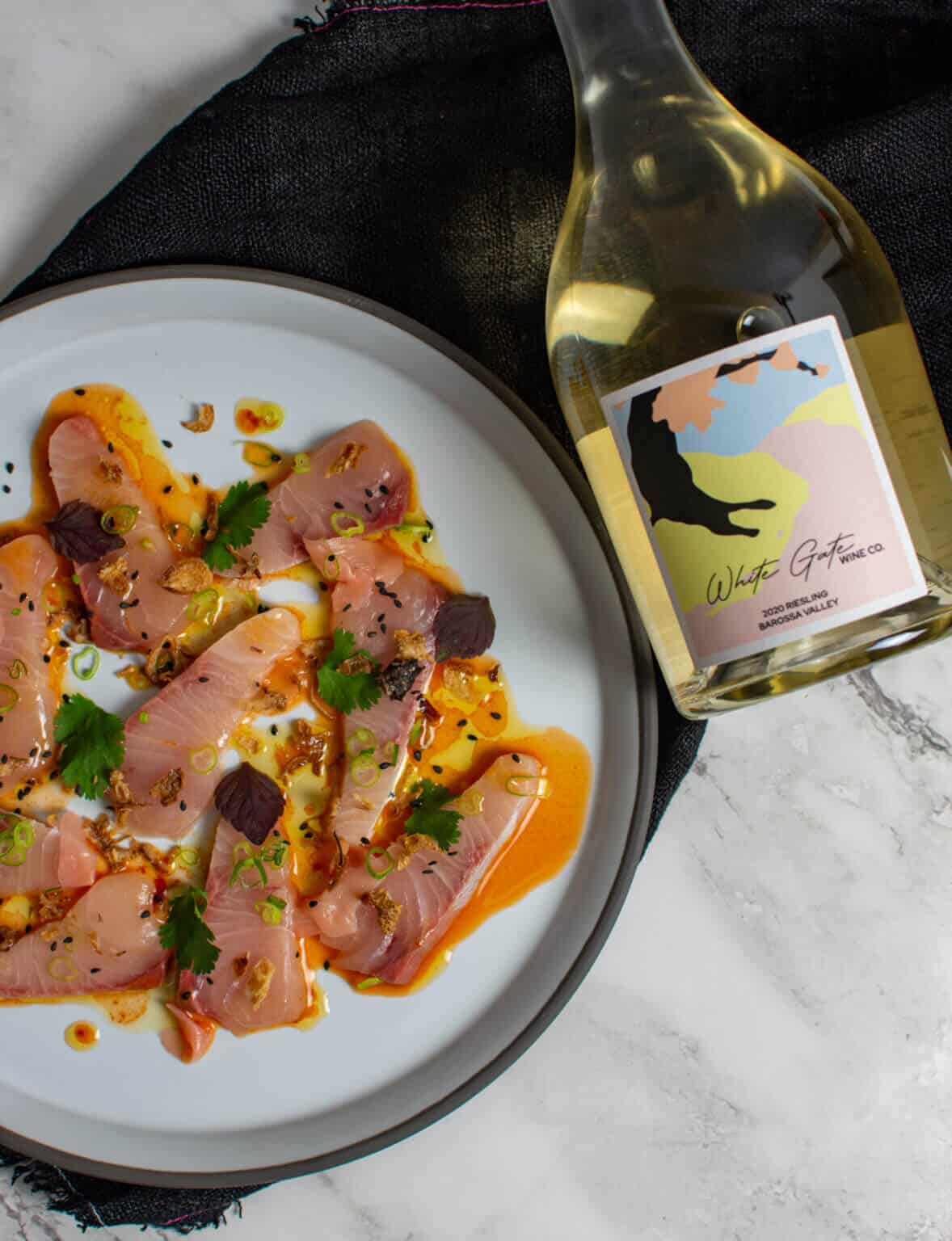 Asian Kingfish Crudo AnotherFoodBlogger