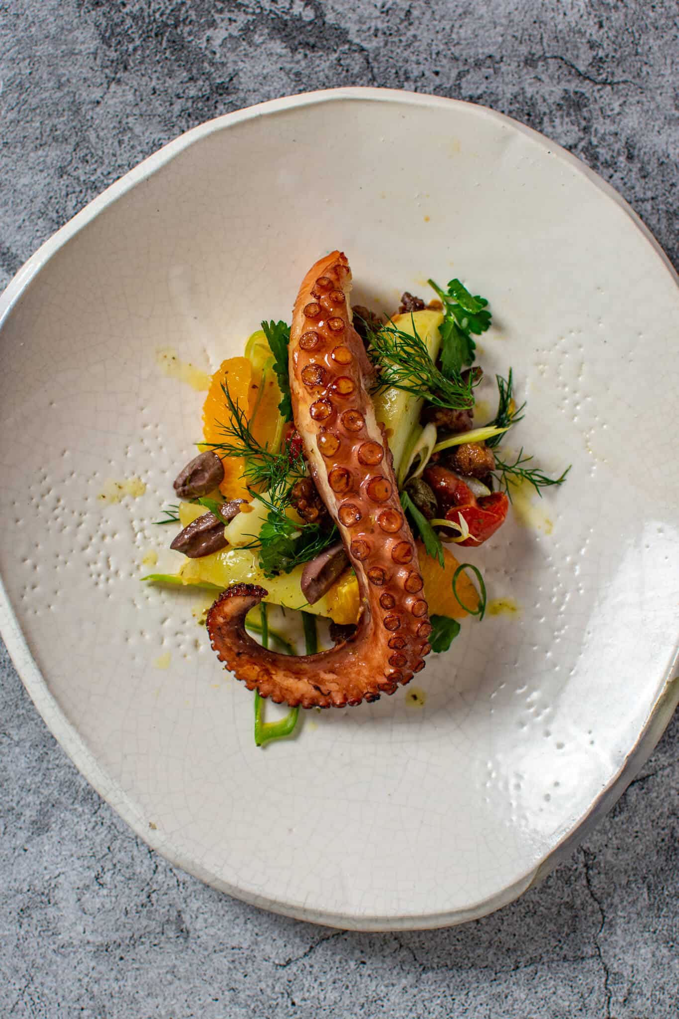 Grilled Octopus Salad AnotherFoodBlogger