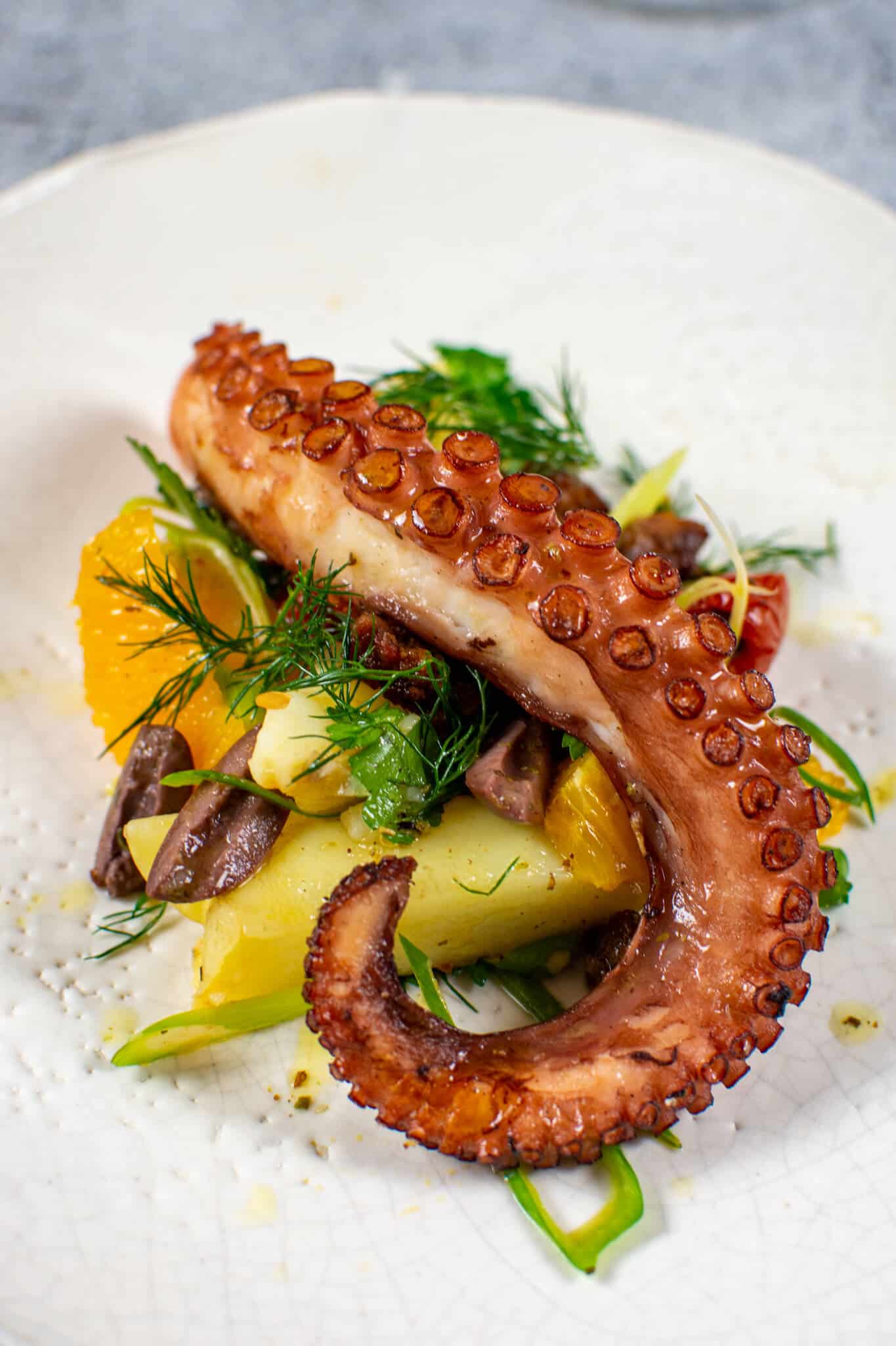 Grilled Octopus Salad - AnotherFoodBlogger