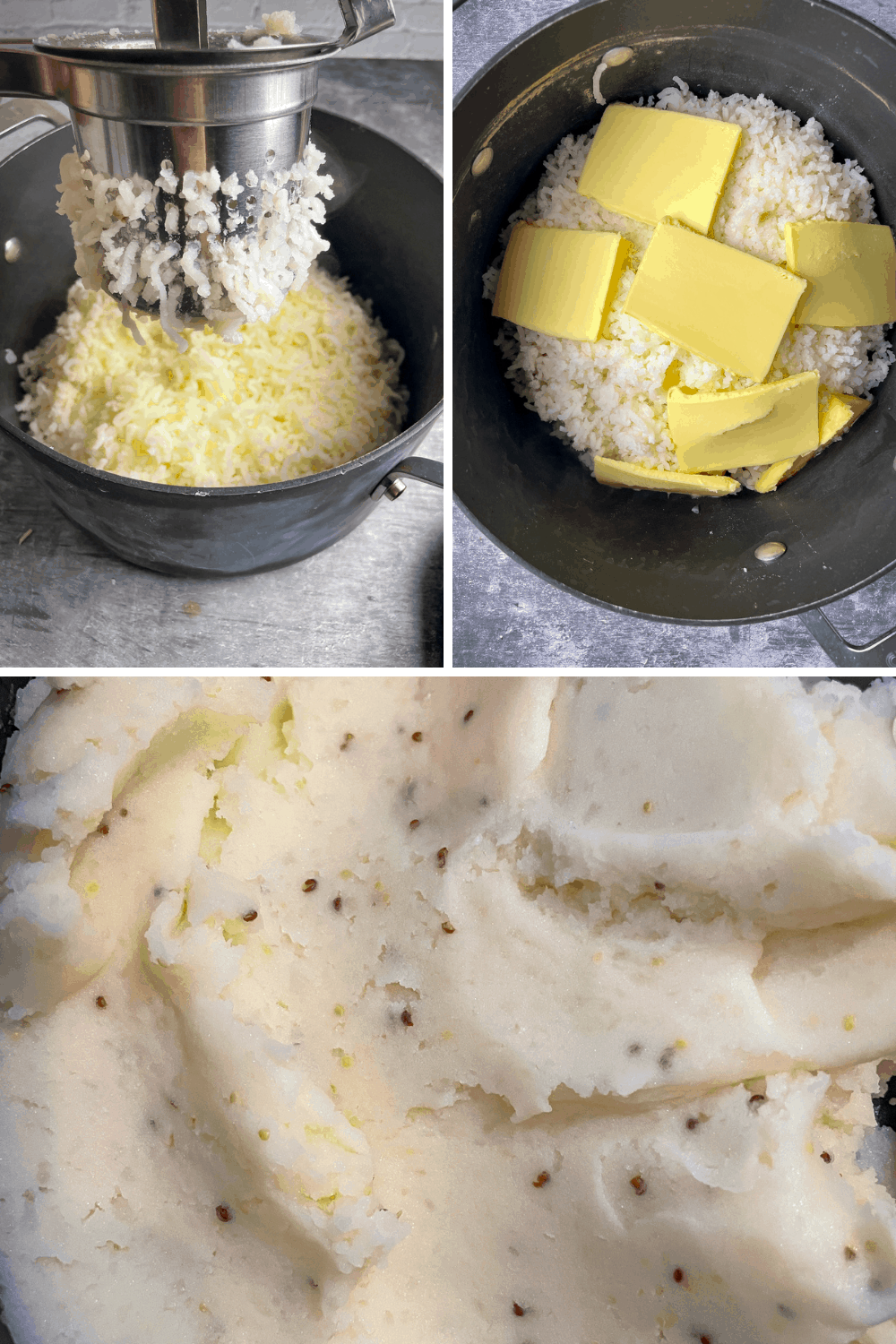 step by step process of making mashed potatoes