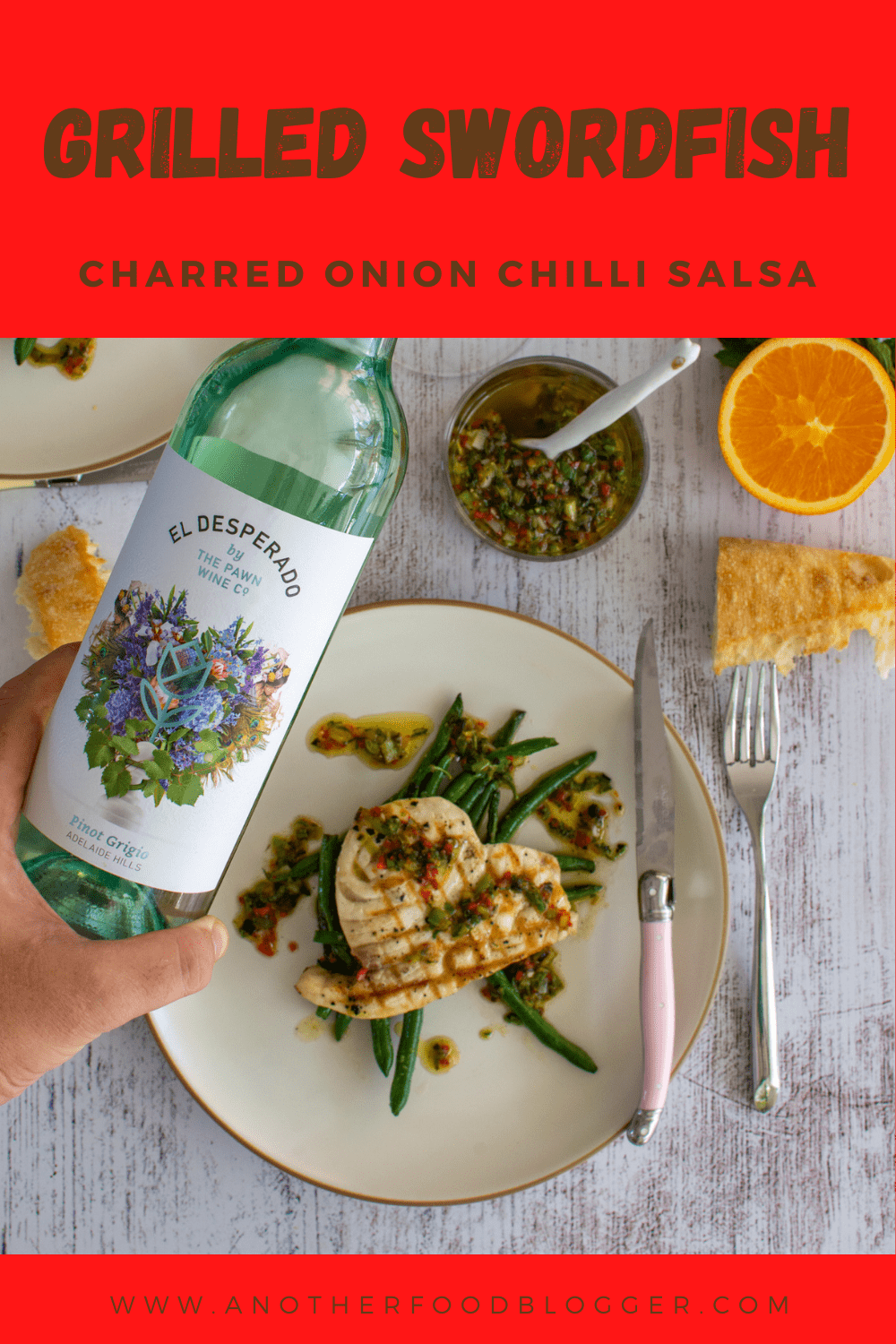 Simple Grilled Swordfish Steak AnotherFoodBlogger