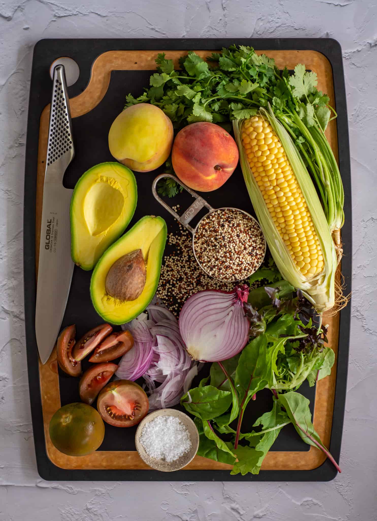 ingredients needed to make grain salad 