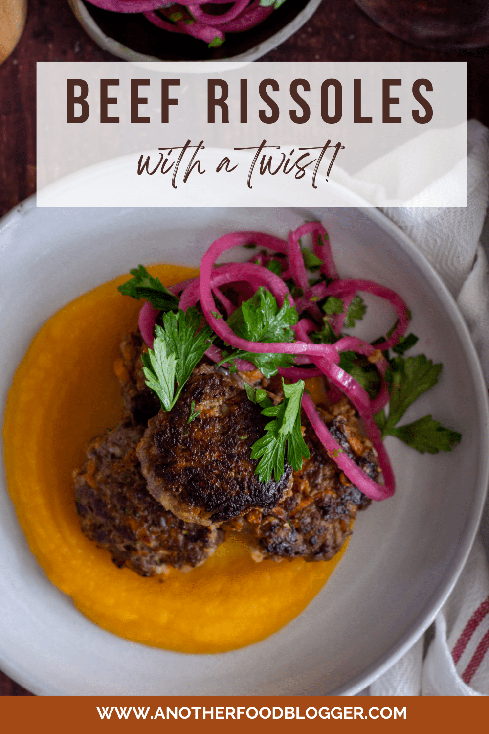 Beef Rissoles with a twist! - AnotherFoodBlogger